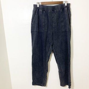 Blank NYC straight leg high waisted sweatpants faded black L